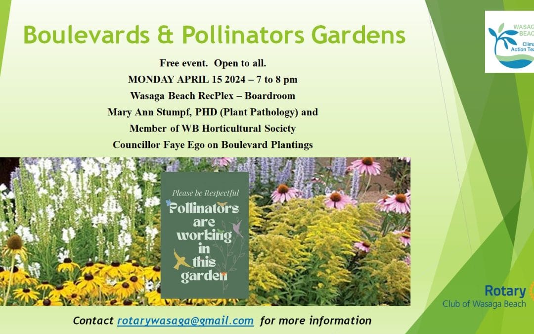 Boulevards & Pollinators Gardens  April 15