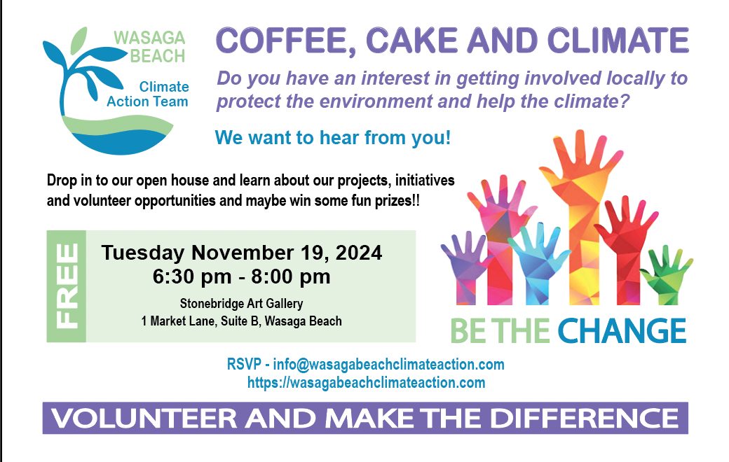 coffee cake and climate flyer